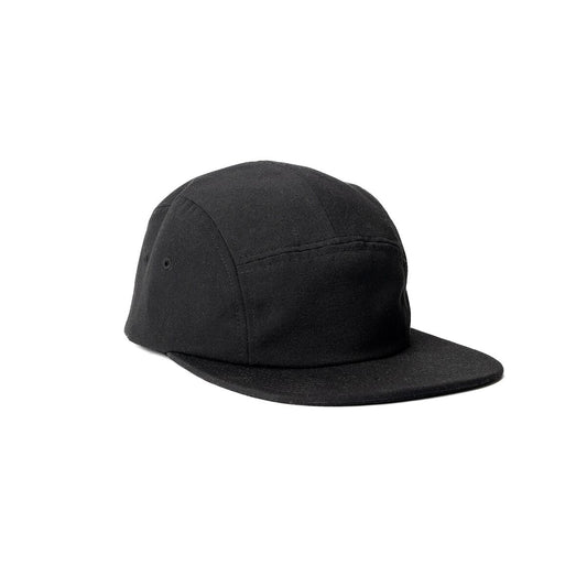 recycled-poly-flat-brim-5-panel-hat-s9 Web_PDP-FlatBrim5PanelHat_Studio_Front_Black.jpg