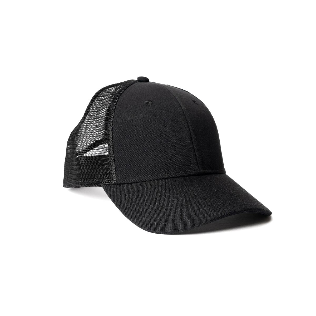 recycled-poly-low-profile-trucker-hat-e6 Web_PDP-LowProfileTruckerHat_Studio_Front_Black.jpg